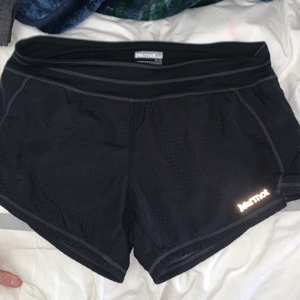 Black athletic shorts